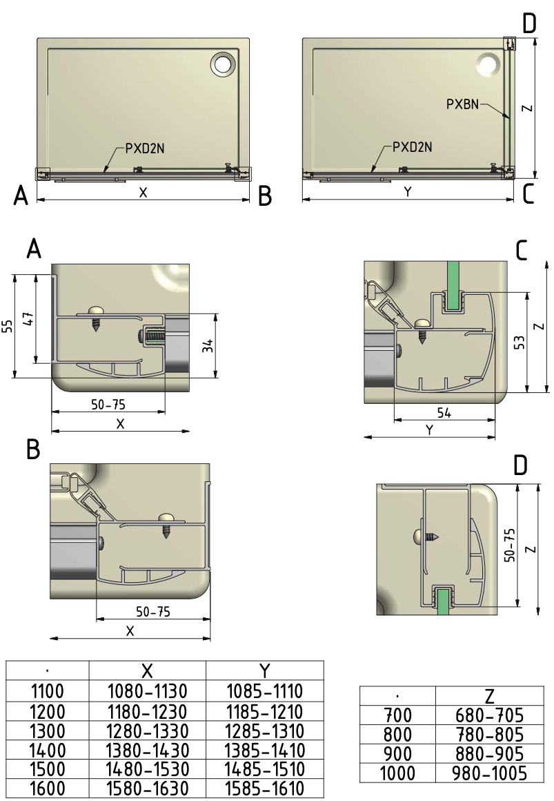 PXD2N-technicky-nakres